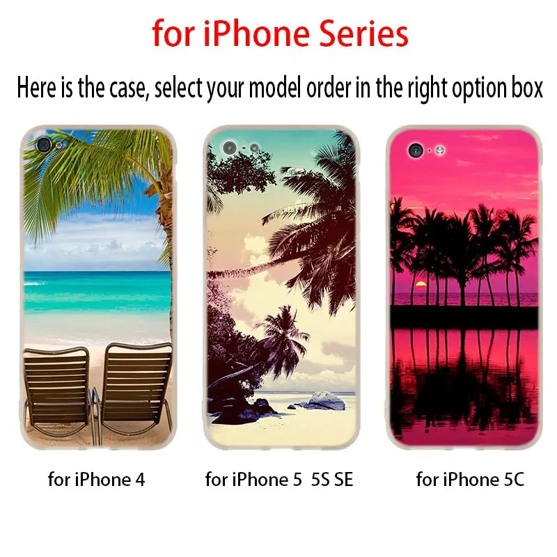 Летний Пляжный Мягкий силиконовый чехол для iPhone 11 Pro 7 8 Plus XR XS Max 4 5 5S SE 6 s чехлы Etui |