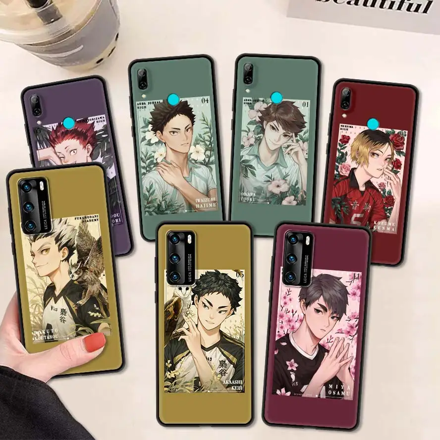 

Haikyuu Hinata чехол для телефона с аниме для Huawei P20 P30 Lite P40 Pro P Smart Z Plus 2019 Mate 10 20 30 40 Pro Чехол Coque Funda