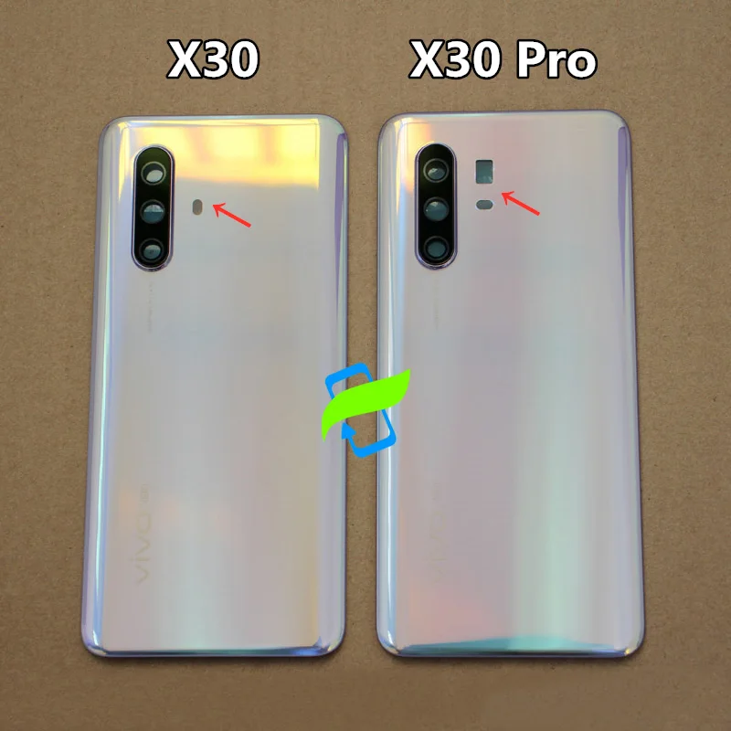 Задняя стеклянная крышка батарейного отсека X30 Pro для VIVO X 30 3D стеклянный чехол