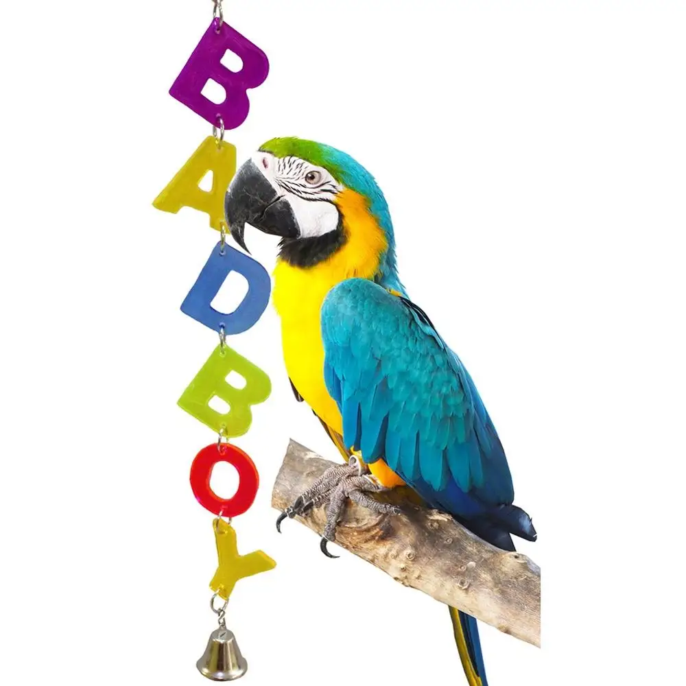 1 шт. игрушка попугай для животных кусающая птица буква разноцветный