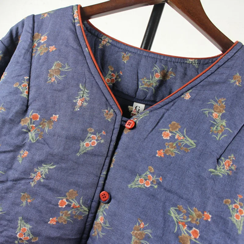 Женские хлопковые льняные парки с пуговицами и v образным вырезом новинка 2019