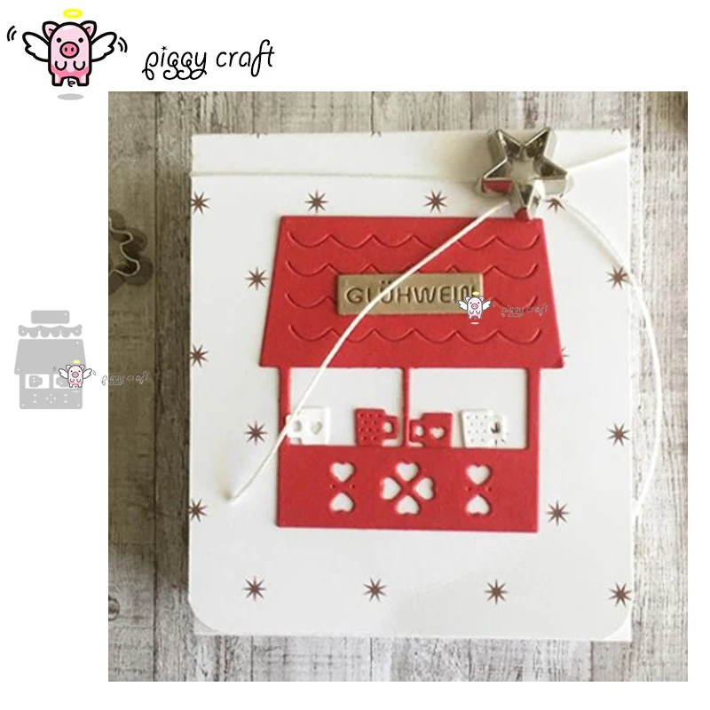 Поросенок ремесленный Металл резки штампы высечки формы счастливый дом