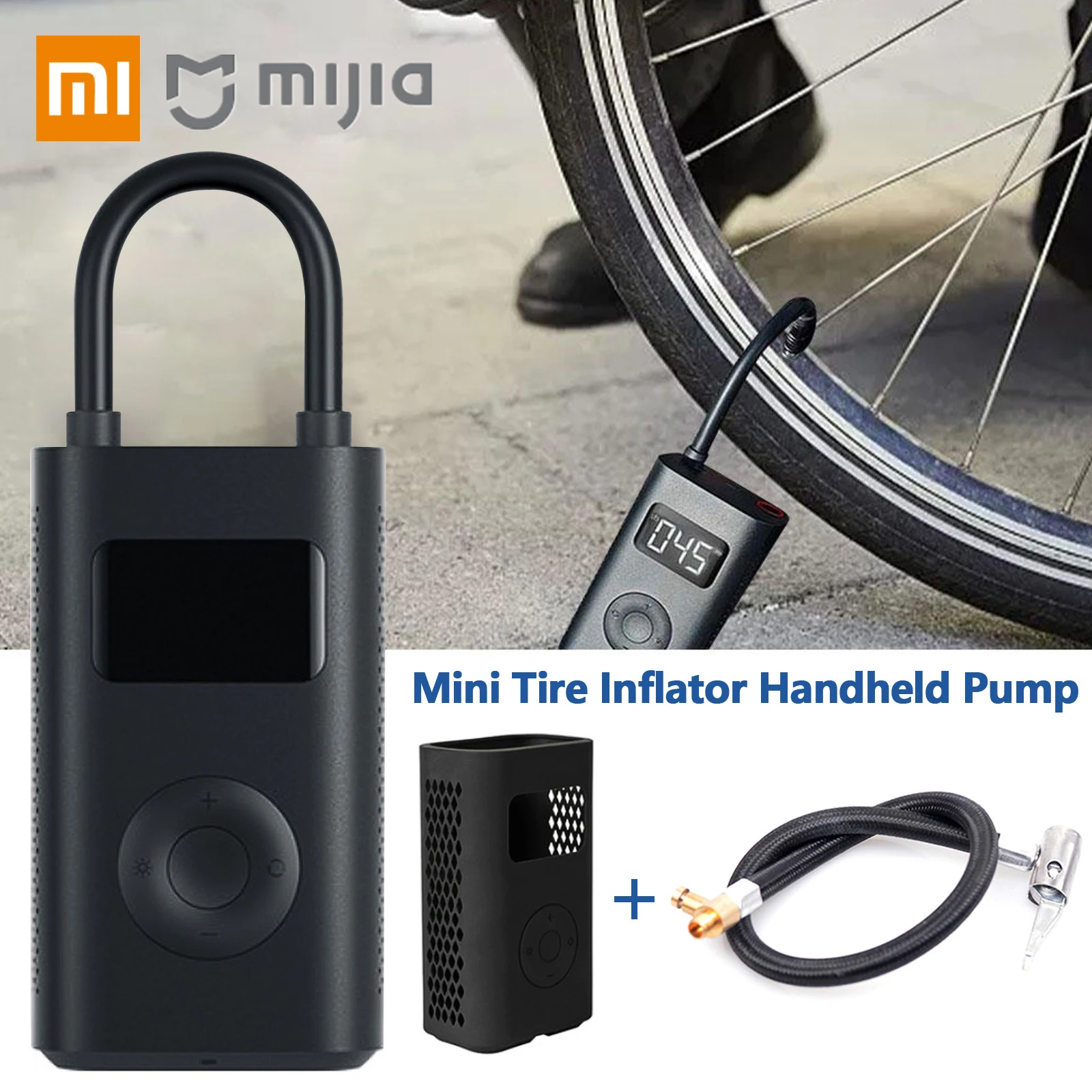 Портативный электрический воздушный насос Xiaomi Mijia миниатюрный светодиодный