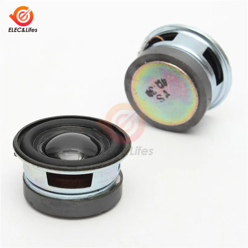 

2Pcs 40mm Acoustic Speaker 4Ohm 3W Speaker 36MM External Magnetic Black Hat PU Edge Acoustic Components