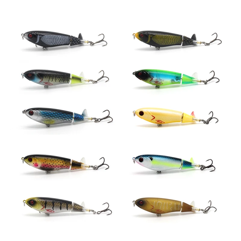 Topwater whopper вращающийся хвост плавающие приманки|Наживки для рыбной ловли| |