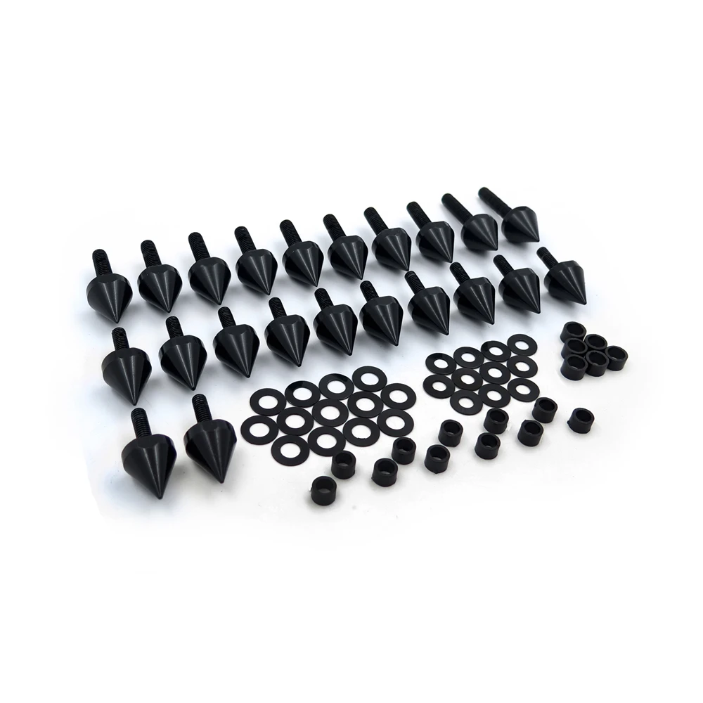 Aftermarket Бесплатная доставка мотоцикла Черный Спайк обтекателя Болты для Kawasaki 2003