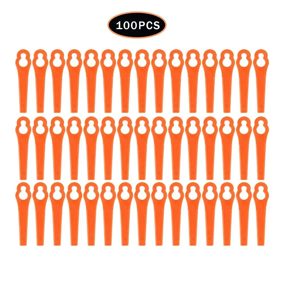 

100Pcs/lot 83mm Swing ABS Plastic Blade Pendants for Cordless Grass Trimmer Garden Timmer Tool Parts Garden tool