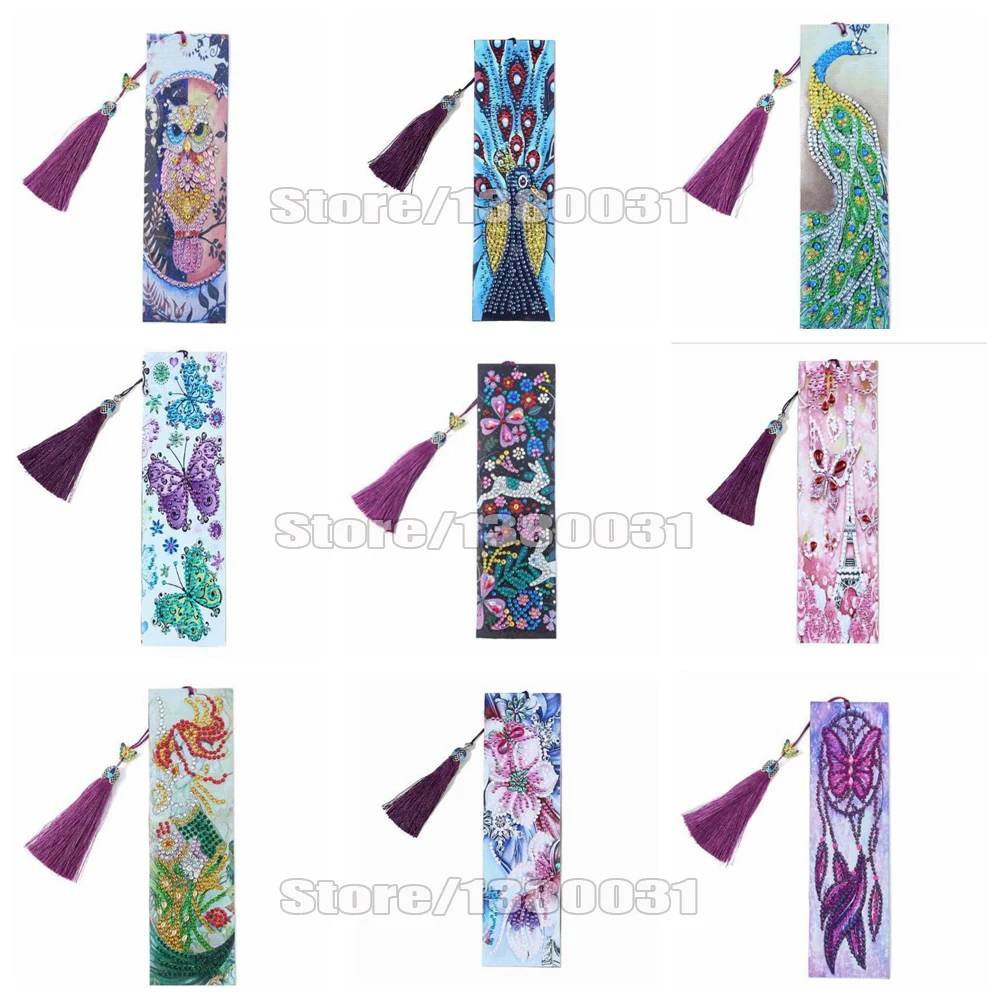 Сделай Сам в форме алмазной живописи мультяшная Сова кожаная Закладка