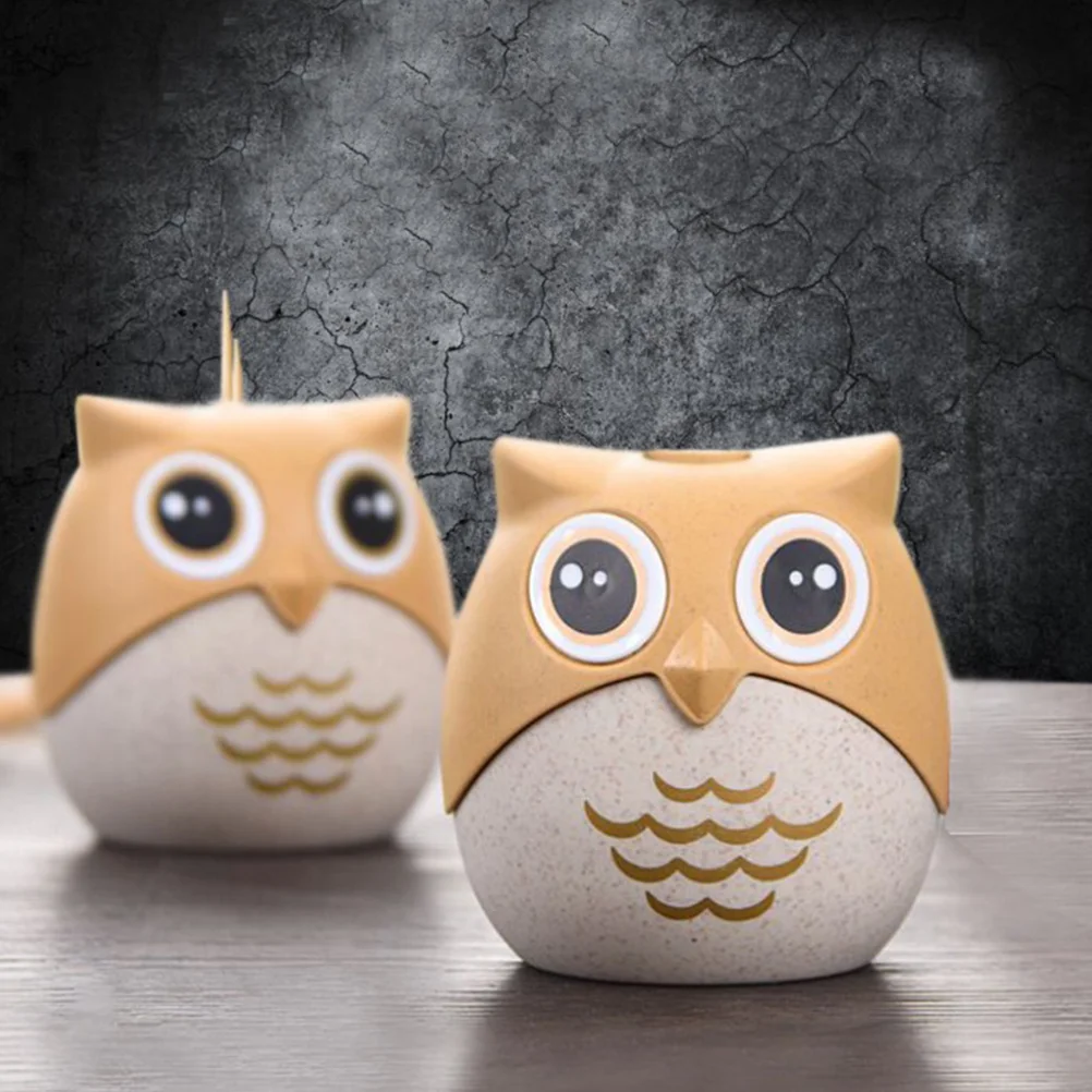 

Держатель Для Зубочисток в форме мультяшной совы, домашняя коробка для зубочисток, украшение для дома