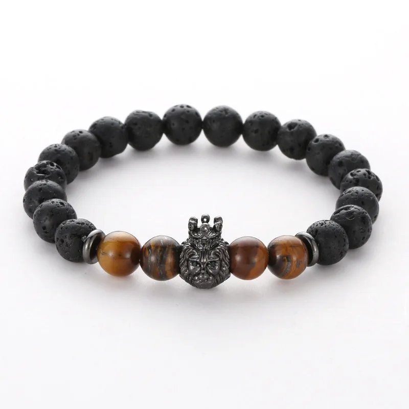 Золотистый браслет из натурального камня Женские Ювелирные изделия Круглые