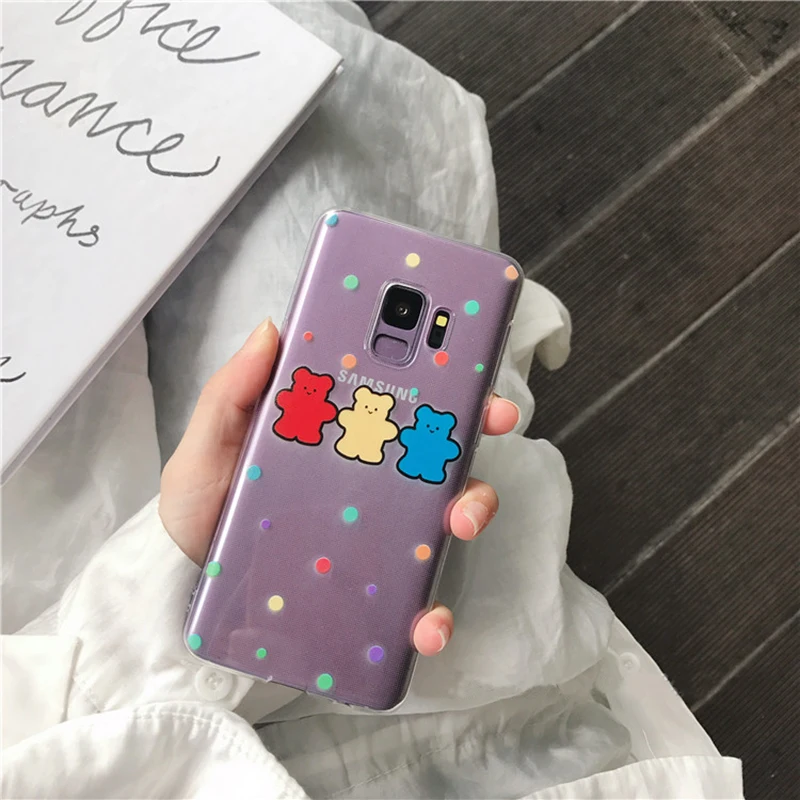 YHBB чехол S с рисунком радужной собаки прозрачный мягкий из ТПУ для samsung Galaxy S10 Plus S8