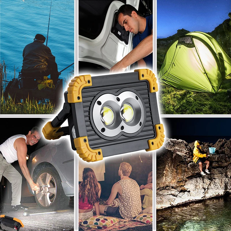 Портативный Точечный светильник с аккумулятором 18650 светодиодный фонарик в