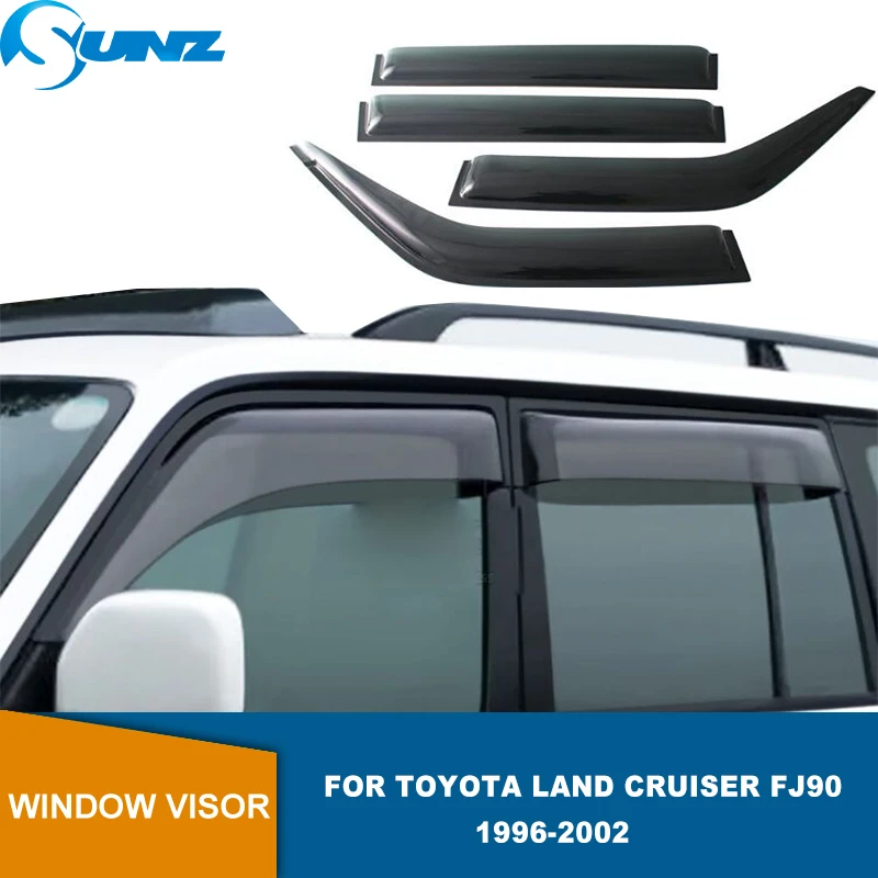 

Window Visor For Toyota Land Cruiser Prado 90 Fj90 1996 1997 1998 1999 2000 2001 2002 Weathershields Sun Rain Deflectors Guards