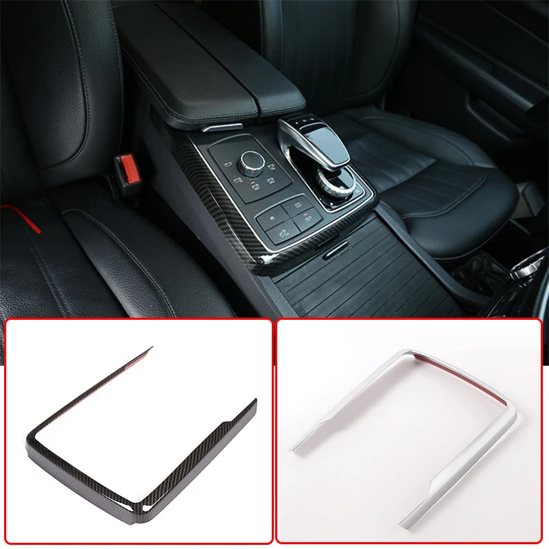 

Carbon Fiber Car Control Console Multimedia Mode Decoration Frame Trim For Mercedes Benz GLE GLS ML GL Class W166 2013-2019