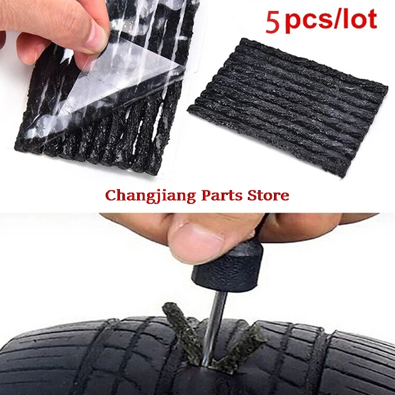 

5Pcs Tire Tyre Puncture Plug Seal Repair Tool Kit Car Tubeless Puncture Tire Repair Strip Auto Motorcycle Tubeless