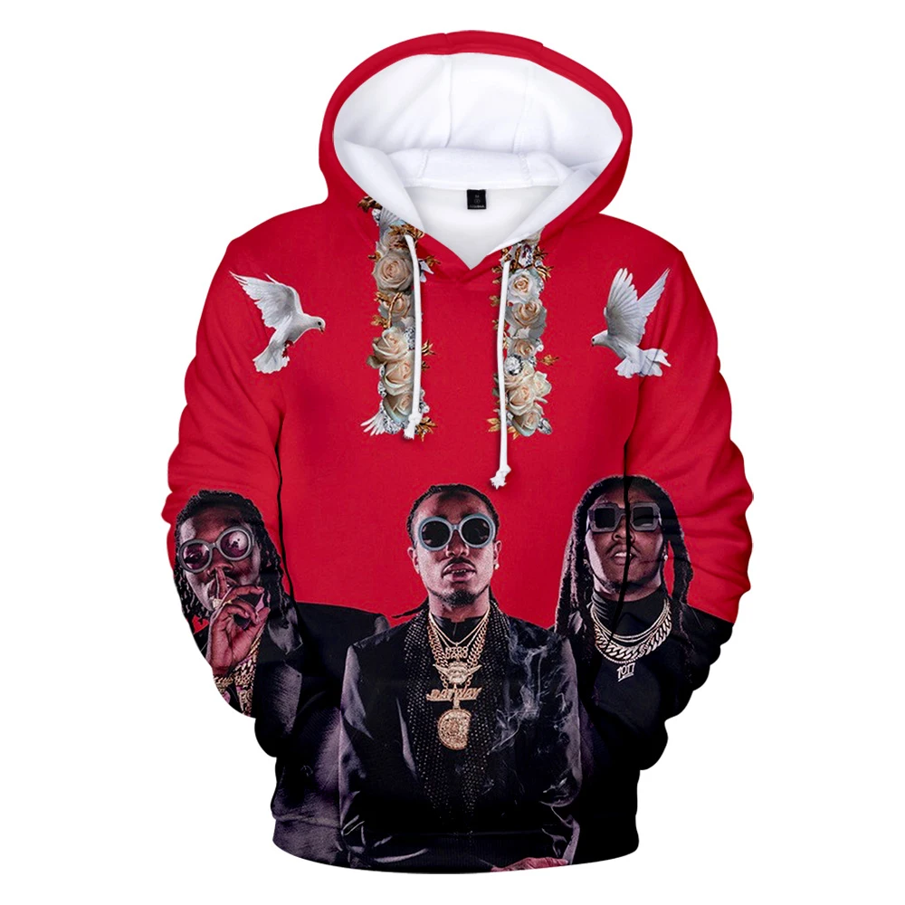 

Hot Sale Migos Rapper 3D Hoodies Sweatshirt Men Women Long Sleeve Pullover Casual Oversize Hoodie 3D Sweatshirt Men's Streetwear