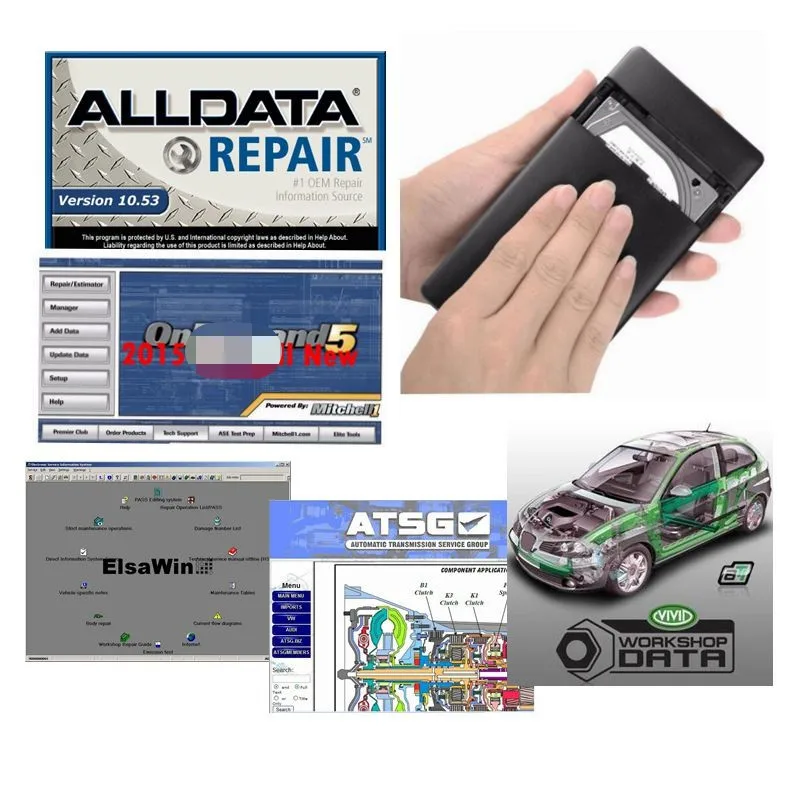 

2021 Top Auto Repair Alldata Software 10.53 Mit//Chell OD 5 Car Repair Software 2015 Vivid Workshop Data 46in1TBHDD Alldata HDD