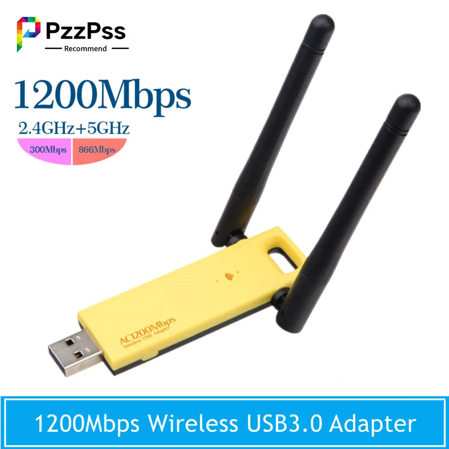 

PzzPss Беспроводной Wi-Fi USB 3,0, 2,4 ГГц, Мбит/с