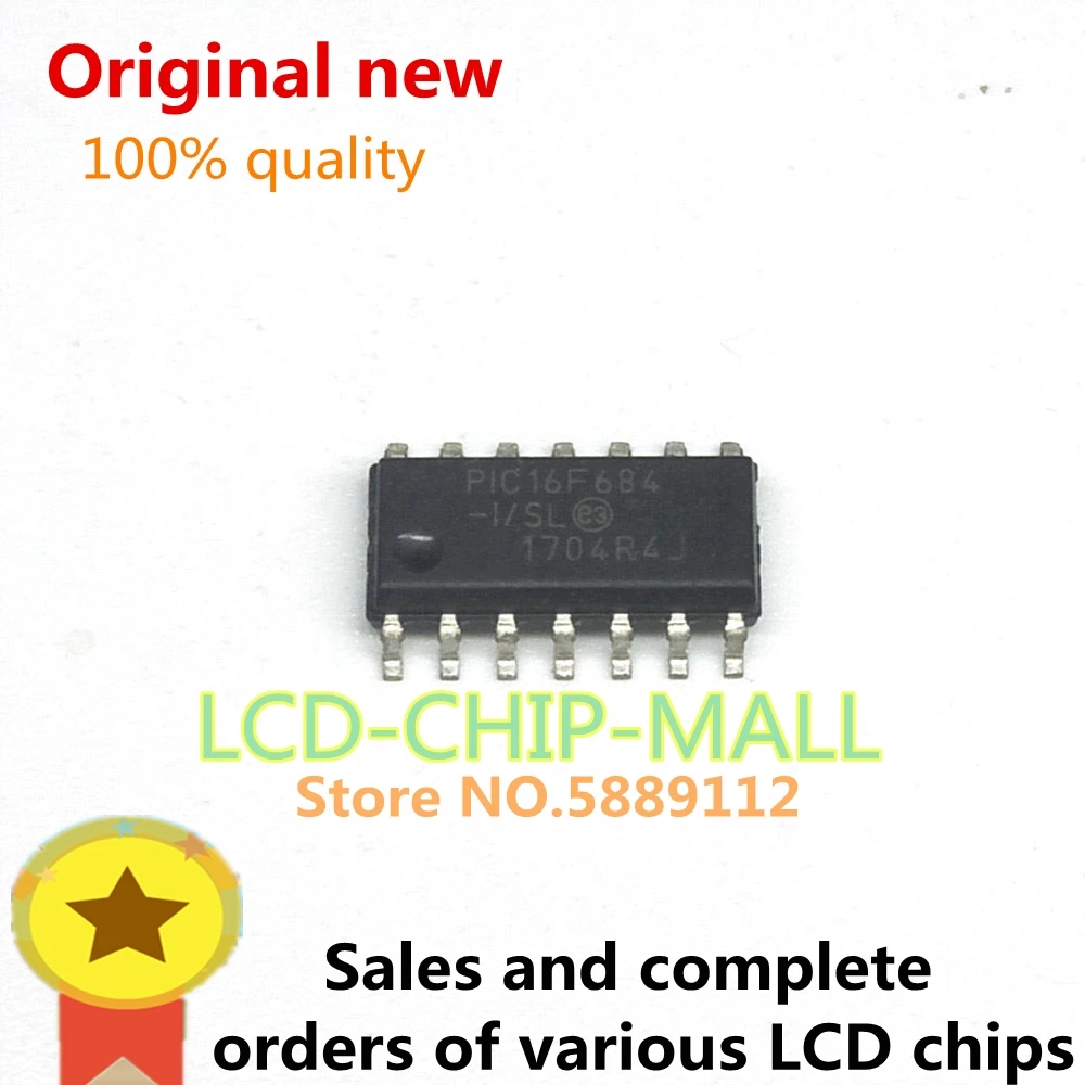 

1PCS PIC16F684-I/P PIC16F684-I PIC16F684 DIP14 in stock 100%good