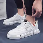 Кроссовки мужские на платформе, дышащие, Вулканизированная подошва, Повседневная прогулочная спортивная обувь для бега, для улицы, путешествий, фитнеса