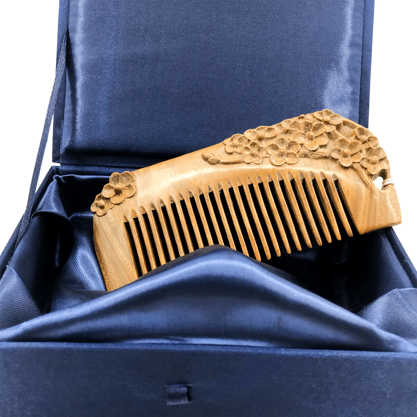 Verawood гребень резной зеленый сандаловое дерево антистатические портативный