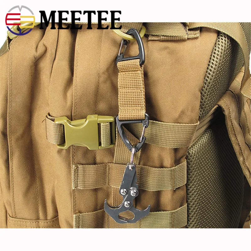 5pcs Multi-function Nylon ribbon double-headed hanging buckle Outdoor Tactical Bag Connecting Buckle Backpack Accessory ZK586 | Дом и сад