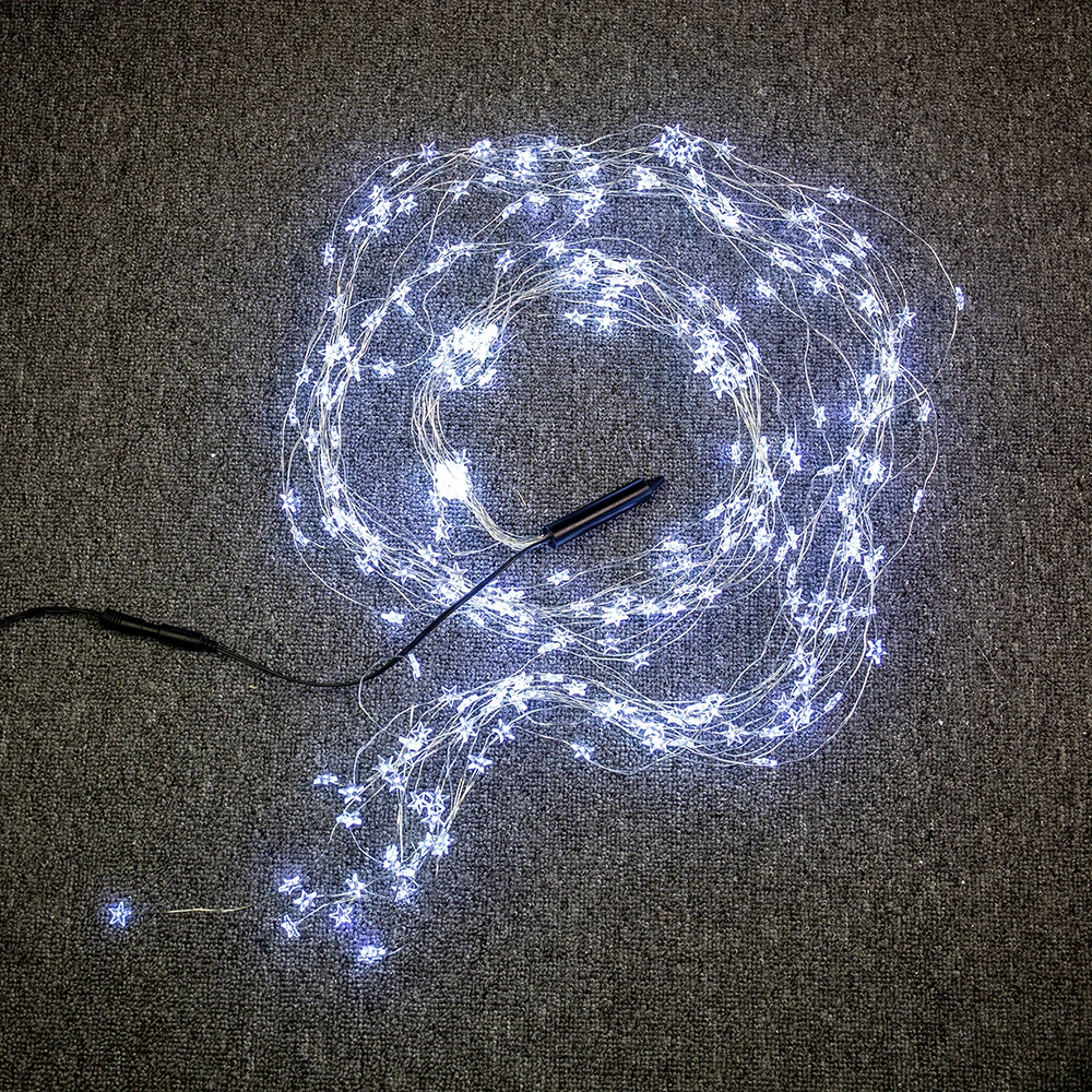 СВЕТОДИОДНАЯ Гирлянда-занавеска со звездами Сказочная гирлянда-водопад для