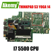 akemy for lenovo thinkpad s3 yoga 14 13323 2 448 01110 0021 laptop motherboard cpu i7 5500 ddr3 100 test work