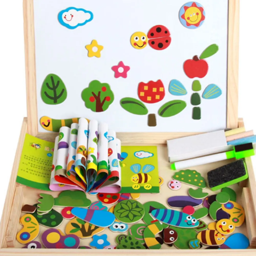 Мультяшный/городской дорожный пазл DIY деревянные игрушки 3D Магнитные игры для