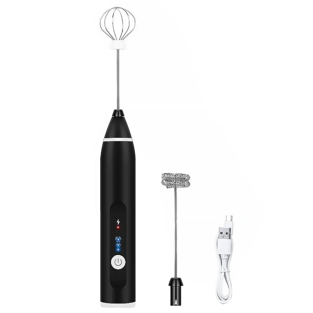 

Milk Frother Handheld Milk Frother Dallfoll USB Rechargeable Coffee Machine 3-speed Mini Milk Froth Drink Mixer