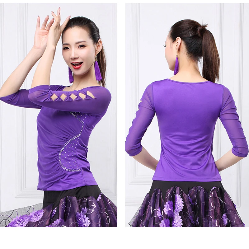 Новинка черный танцевальный костюм для латиноамериканских танцев яркий