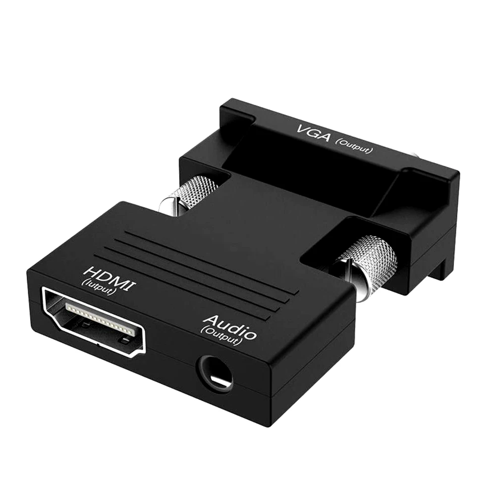 HD 1080P совместимому с HDMI к VGA адаптер F объектив Canon M цифро-аналоговые аудио и видео