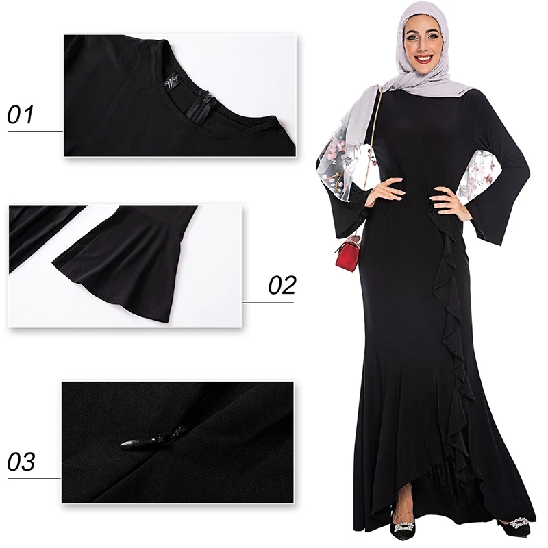 

Abaya Turkish Muslim Dress Islamic Clothing Abayas For Women Hijab Dresses Islam Jilbab Caftan Dubai Kaftan Elbise Robe Femme