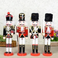 s 30cm movable puppets exquisite workmanship nutcracker hand painted walnut children christmas gift 4pcslot