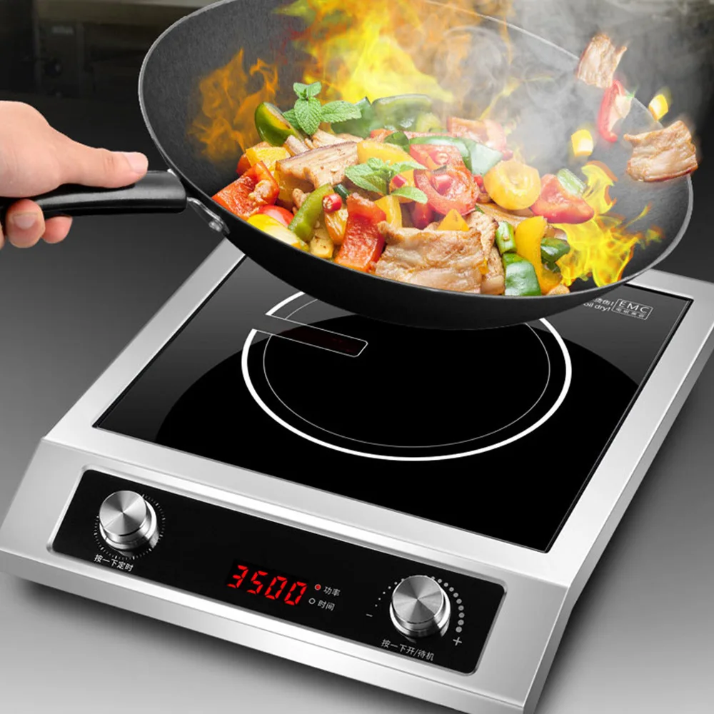 3500W High Power Induction Hob Cooker Cooktop Household Stir-Fried Induction Cooker Commercial ElectricCooker Cooking Stove
