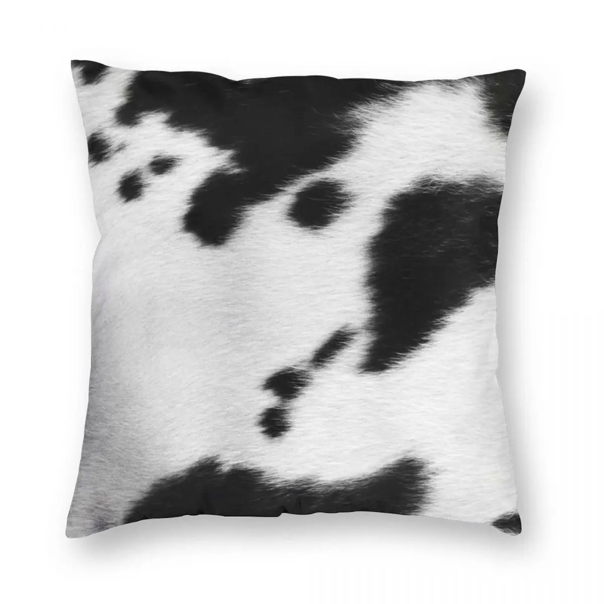 Чехол из воловьей кожи с черной и белой текстурой квадратная подушка чехол