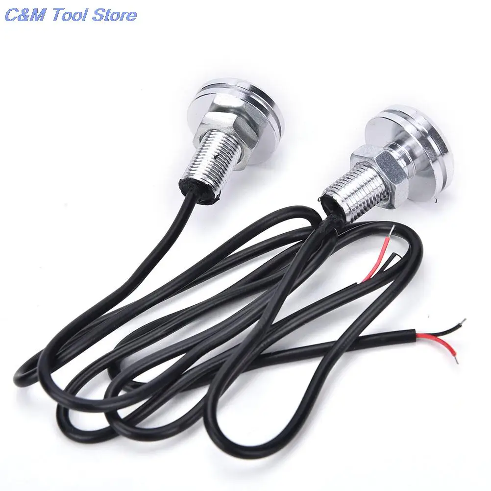 2PCS 23mm 10W 12V LED Eagle Eye White Daytime Running DRL Light Tail Car Auto | Headlight Assembly