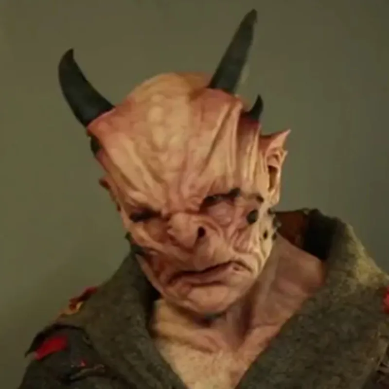 Хэллоуин пугающая маска ковбойская с лицом монстра латексная для вечерние