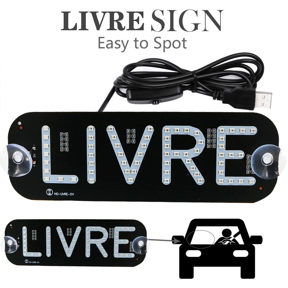 YSY 10X Новый Ливр с USB такси светодиодный Такси Панель свободная сигнальный