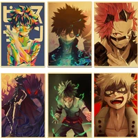 japanese anime poster my hero academia poster decoration cuadros wall art canvas painting for bedroom living bar home