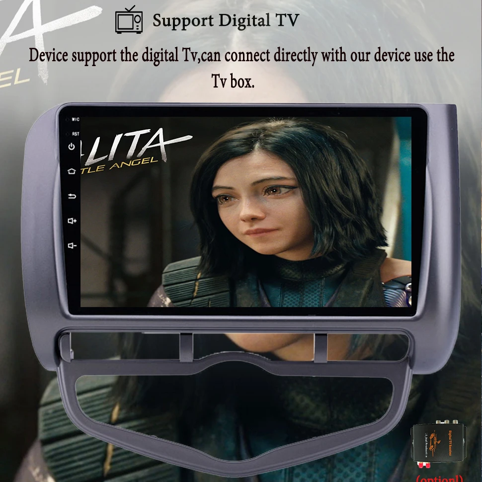 Android 13.0 2.5D автомобильный DVD-плеер GPS-навигация мультимедиа для Honda Fit Jazz City