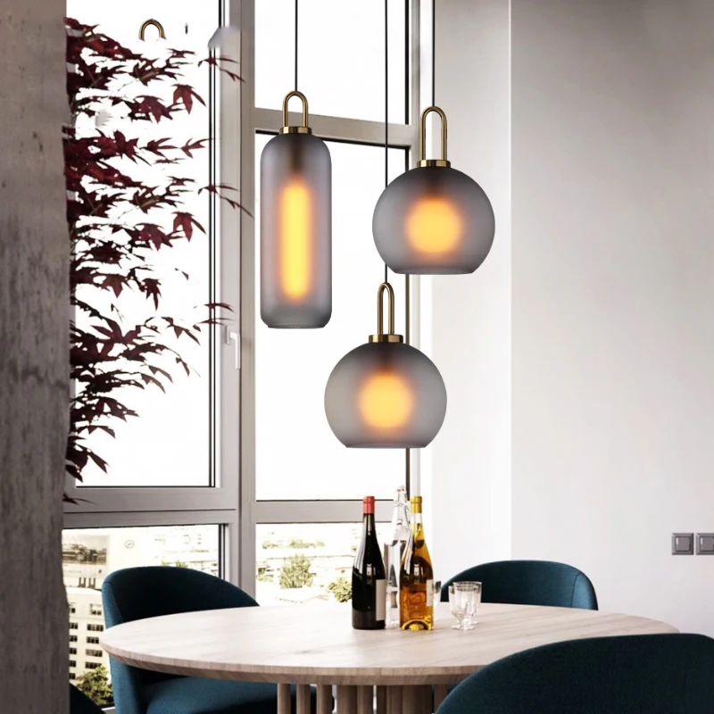 

Modern Iron pendant lights hanging lamp living room bedroom pendant light pendant lamp glass decor dining room hanging lights