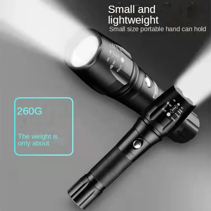

Super Bright Rechargeable Long-Range Multi-Function 5000 Household 1000LEDw Outdoor Portable Xenon Lamp Strong Light Flashlight