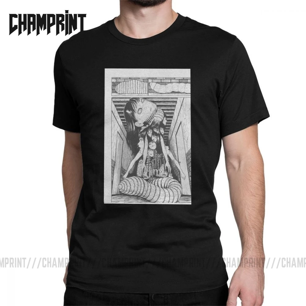 Футболка Tomie мужская с японской мангой ужасом 100% хлопок|Мужские футболки| |