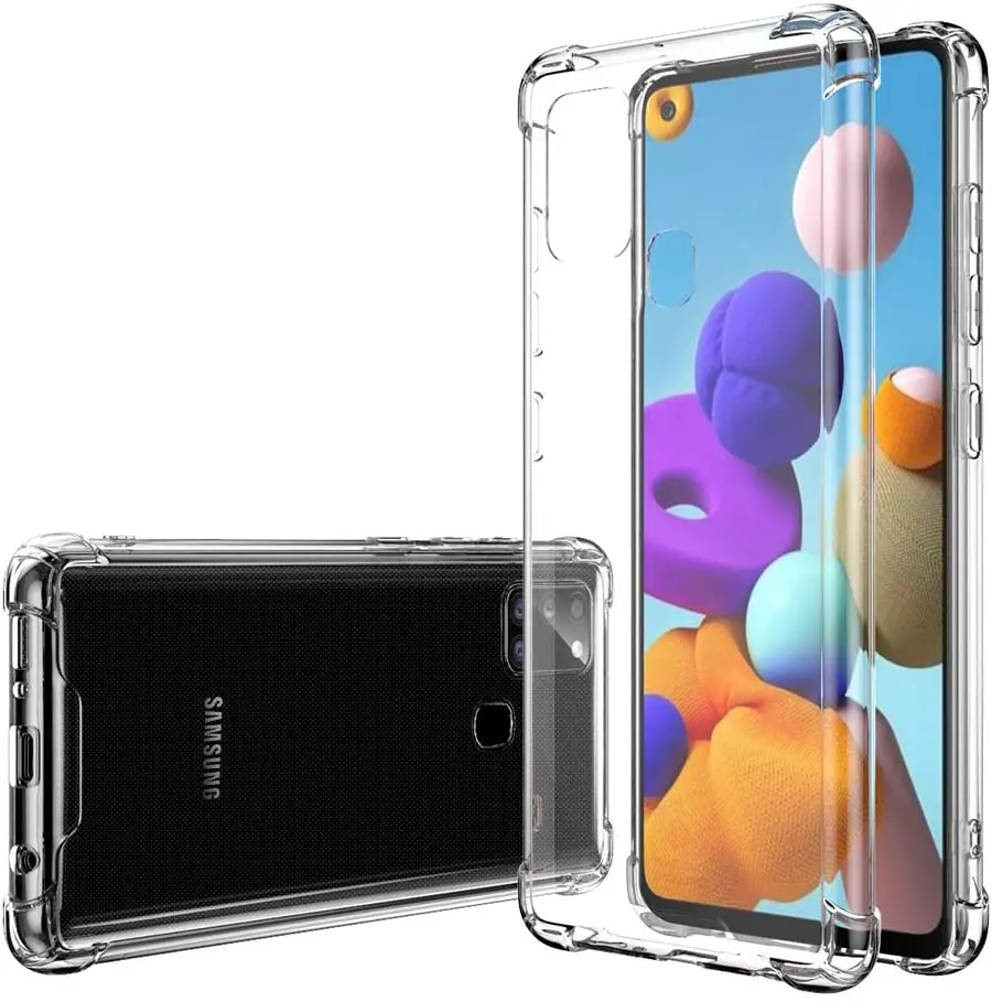 Чехол для Samsung A21S GalaxyM31 роскошный сверхпрочный ударопрочный прозрачный мягкий