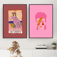 abstract poster empress fortune teller canvas painting lucky you tarot art print nordic wall picture for living room home decor