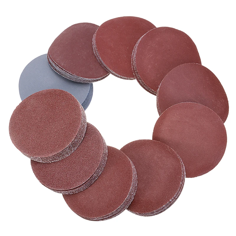 100 шт. 75 мм 3 дюймовые шлифовальные диски круглые полировальные листы наждачная