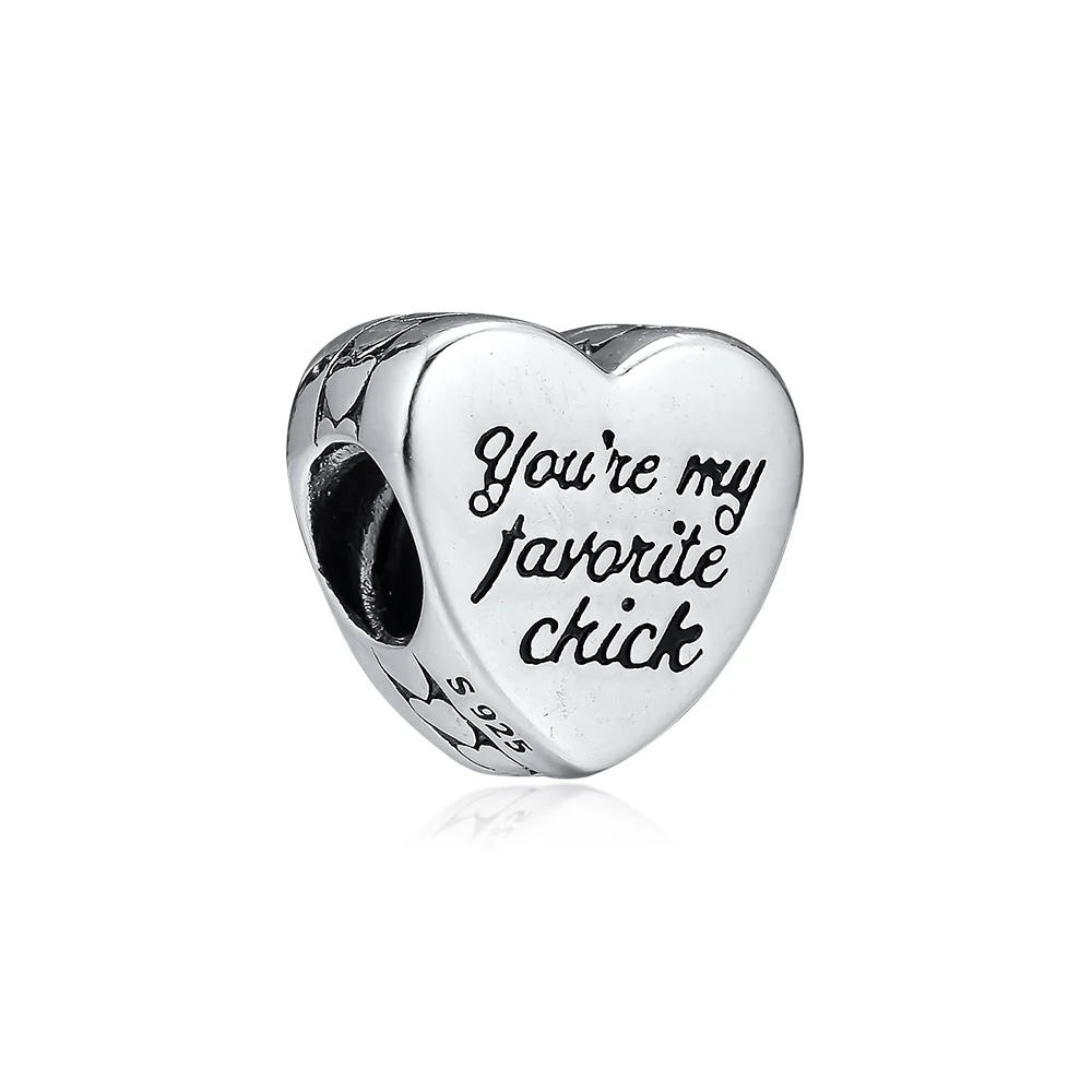 CKK My Favorite Chick Charms 925 Fit Pandora Браслеты из стерлингового серебра Шарм бусины для бусина для изготовления украшений Bijoux