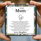 Женское колье с подвеской в виде сердца, с кристаллами