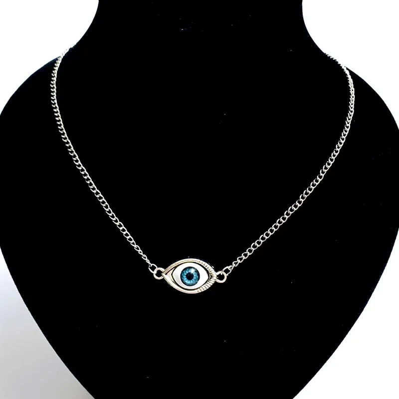 Ожерелье в стиле панк с дьявольским глазом 1 шт. очаровательное готическое
